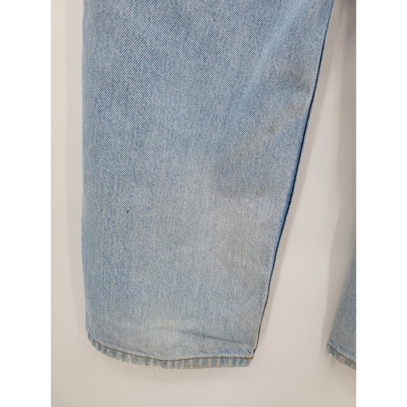 LL Bean Men's Light Wash Distressed Jeans Straight Leg 38 29 - Picture 13 of 15